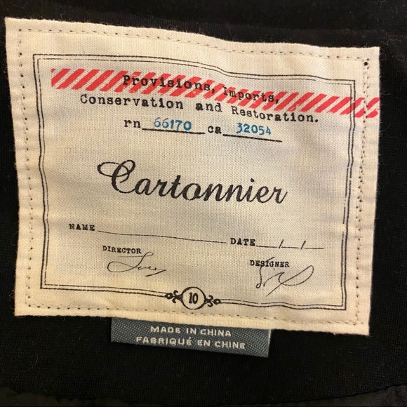 LAST CHANCE MOVING 12/18 Anthropologie Cartonnier Gray Peplum Ruffle Blazer - Picture 6 of 10